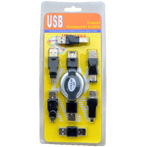 Набір USB-подовжувач USB A +6 перехідників USB) в блістері Полтава - фото 1
