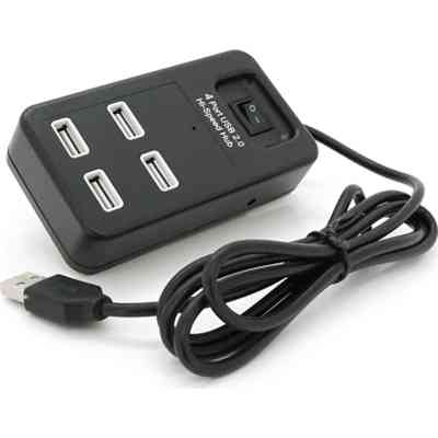 Концентратор Voltronic USB 2.0 to 4xUSB black (YT-HWS4-B) Вінниця