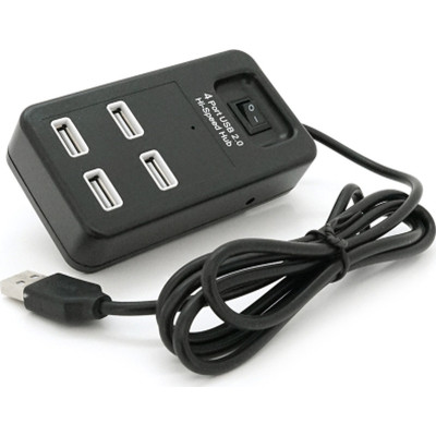 Концентратор Voltronic USB 2.0 to 4xUSB black (YT-HWS4-B) Вінниця - фото 1