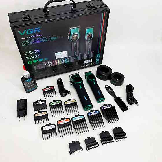 Машинка для стрижки акуммуляторная VGR, Машинка для стрижки волос с регулируемой длиной ZD-56 Львов