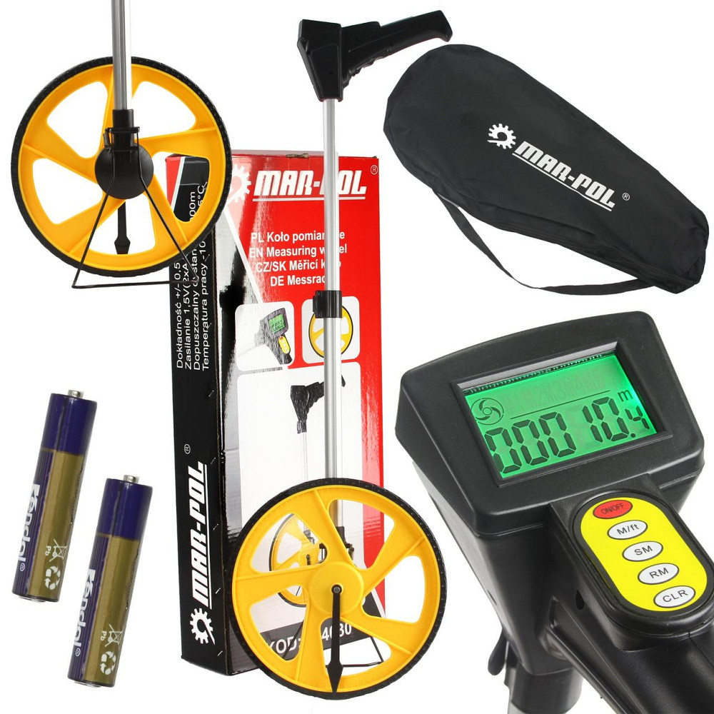 Измерительное колесо дальномер диаметром 32 см с ЖК-дисплеем и подсветкой экрана Mar-Pol (M04030) Нововолынск - изображение 1