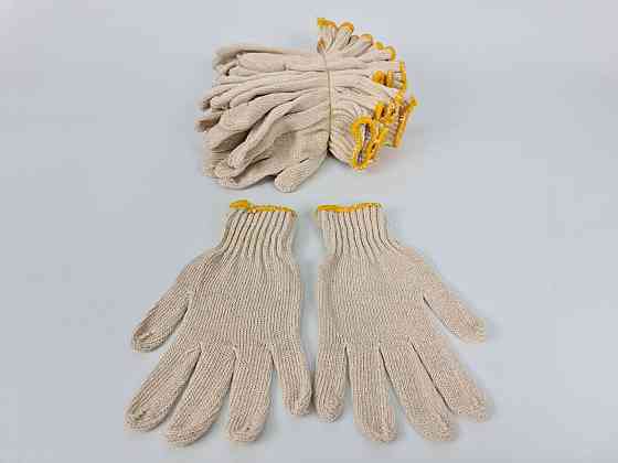 Господарські рукавички щільні Х/Б білі Китай (10 пар) Харків