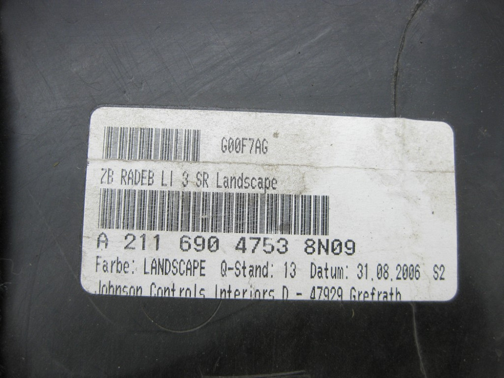 Mercedes-Benz  A2116904753 8N09 Передня ліва обшивка багажника коричнева E-Class S211 універсал Одеса - фото 9