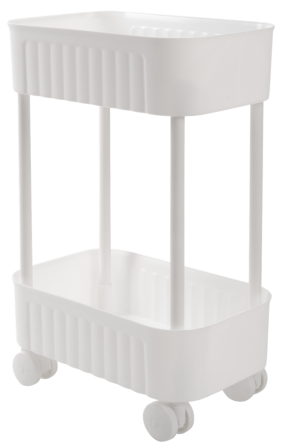 Етажерка 2-х ярусна Violet House 6021 Honeycomb WHITE 17х27х43 см (7040719) Київ