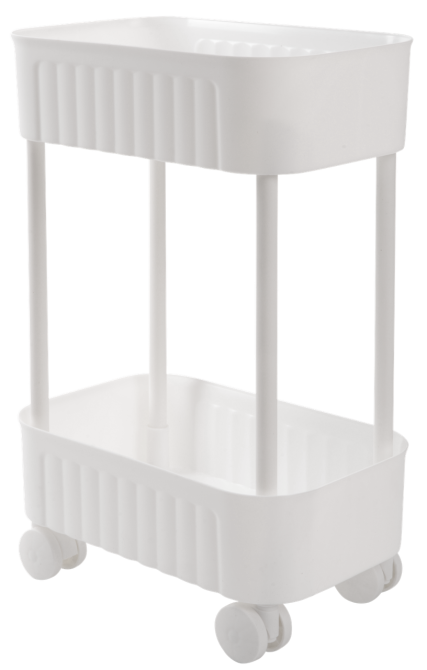 Етажерка 2-х ярусна Violet House 6021 Honeycomb WHITE 17х27х43 см (7040719) Київ - фото 1