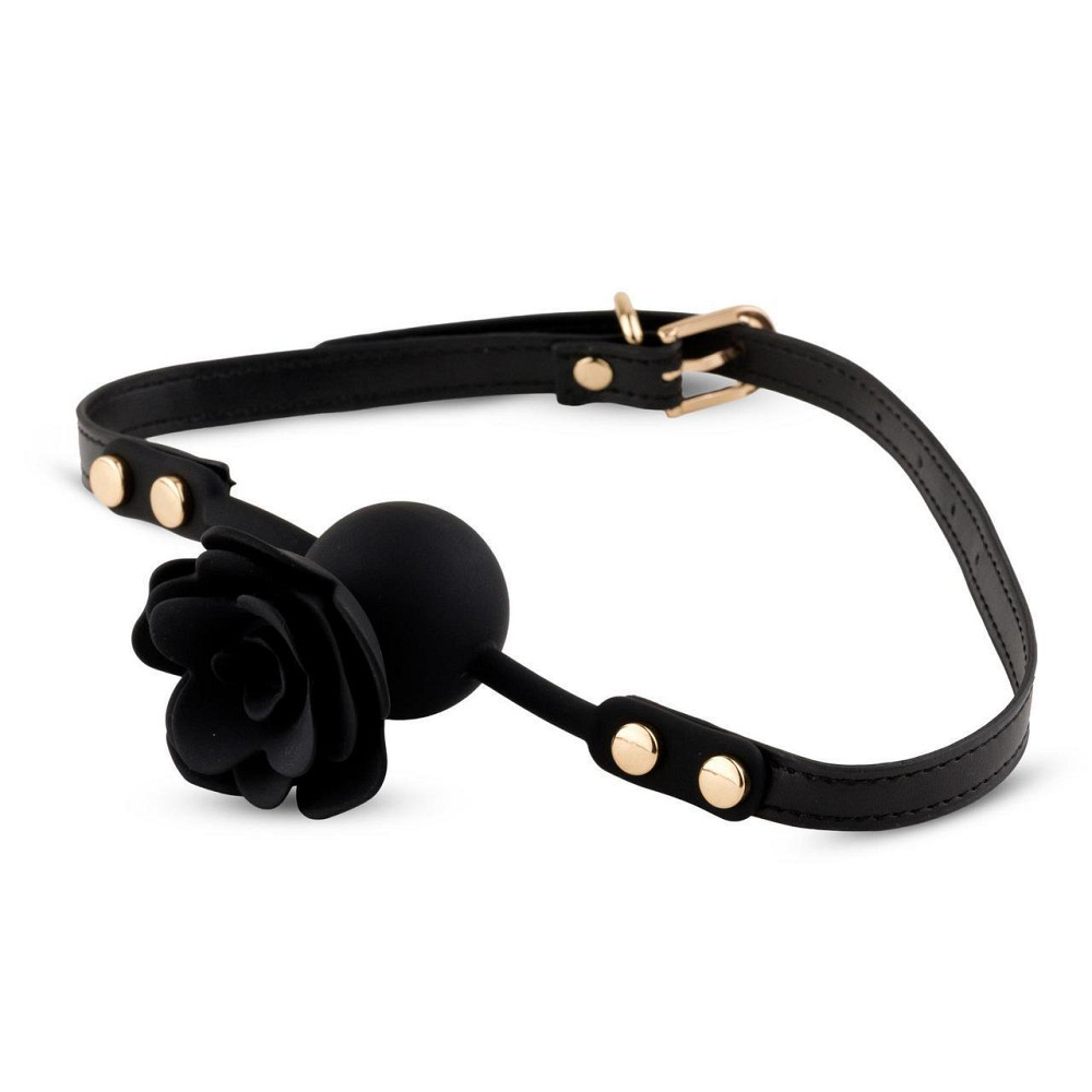 Кляп - Black Rose Ball Gag Sex Aura Київ - фото 1