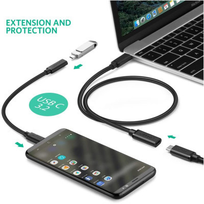 Дата кабель USB-C to USB-C 1.0m USB 3.1Gen2 100W US353 Black Ugreen (10387) Вінниця - фото 6