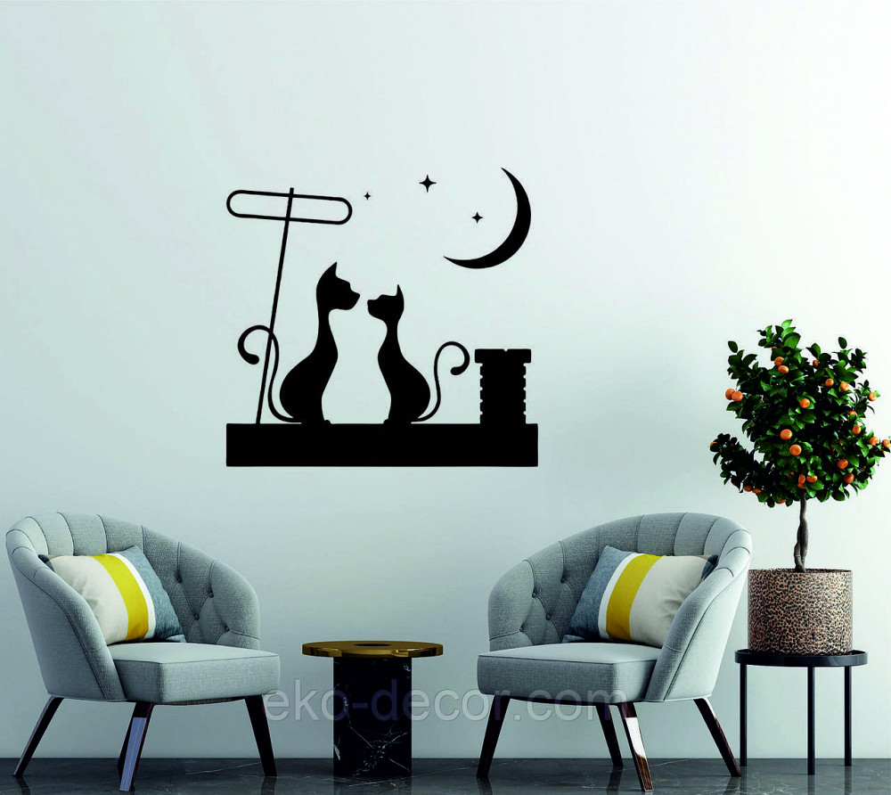 Декоративное настенное 3D Панно «Коты» Декор на стену с объемом Киев - изображение 2