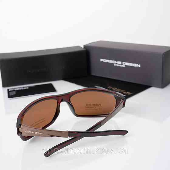 Мужские солцезащитные коричневые очки Porsche Design (0375) Киев