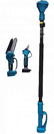 BX-3320 Акумуляторний набір 2в1: секатор + ланцюгова пила, 48В, 4Ач, телескопічна штанга до 3 м Одеса