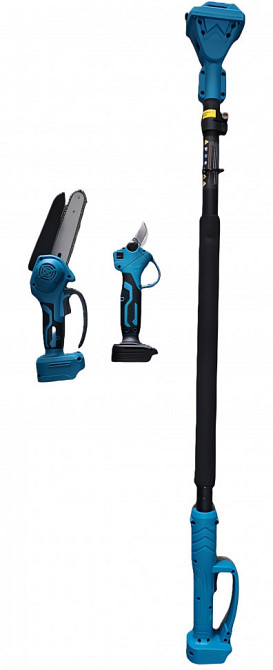 BX-3320 Акумуляторний набір 2в1: секатор + ланцюгова пила, 48В, 4Ач, телескопічна штанга до 3 м Одеса - фото 5