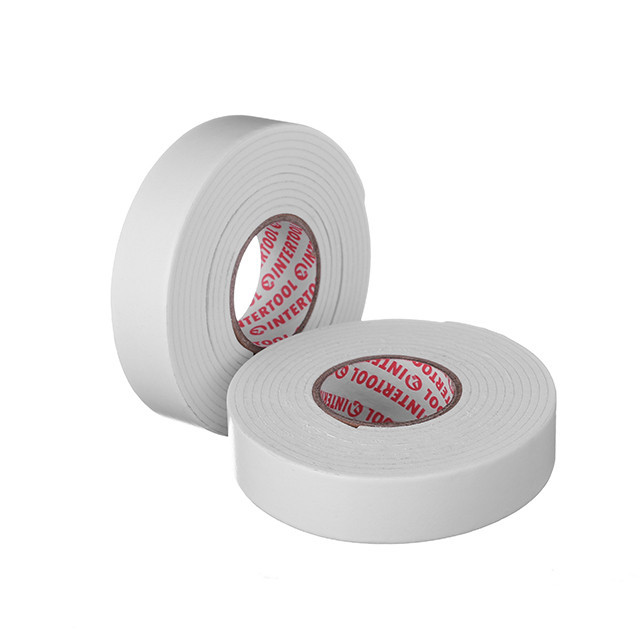 Скотч двусторонний, 1,5 м, 19 мм, на вспененной основе INTERTOOL KT-0971 Киев - изображение 1