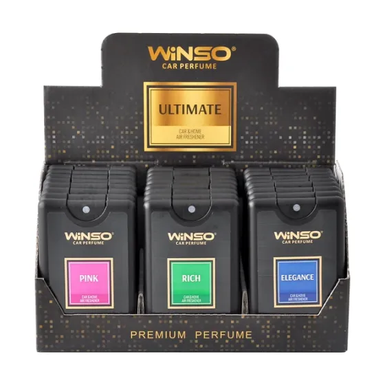 Освіжувач повітря WINSO ULTIMATE Slim Spray 18 мл, MIX (24 шт/ящ.) Ковель