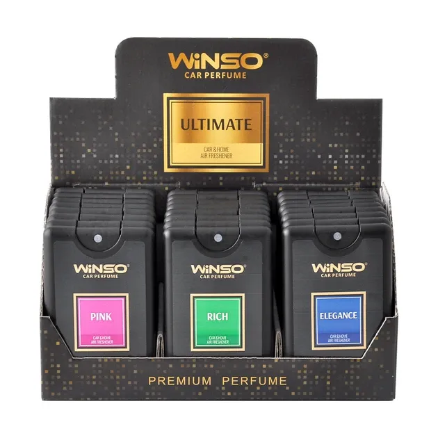 Освіжувач повітря WINSO ULTIMATE Slim Spray 18 мл, MIX (24 шт/ящ.) Ковель - фото 1
