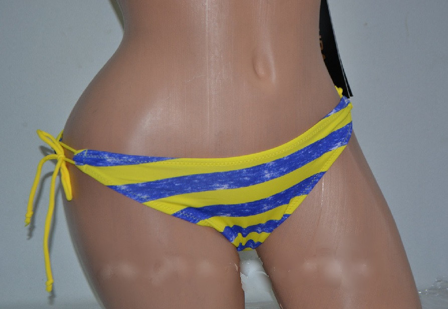Роздільний купальник у смужку жовто-синій Київ - фото 5