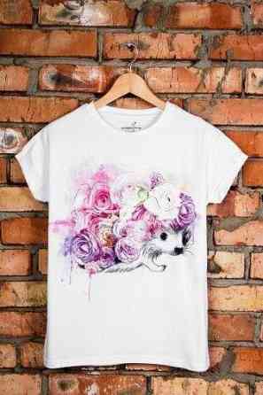 Футболка жіноча з принтом  42 Біла 2664082744 Дніпро