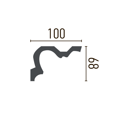 Карниз полиуретановый гладкий Gaudi Decor P 2056 Днепр - изображение 3