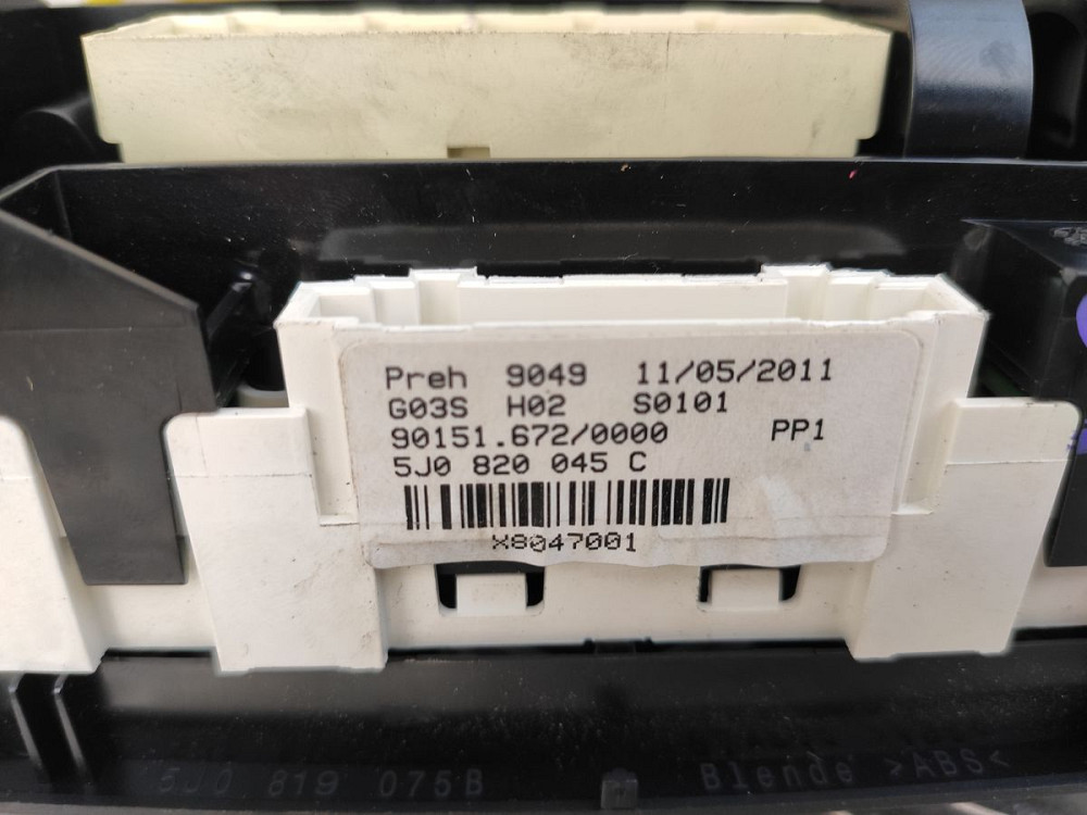 Блок керування пічкою Skoda Fabia II 2007-2014 Ковель - фото 4