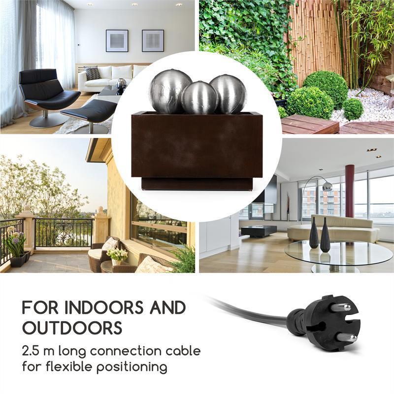 Фонтан Triumvirate Garden для внутреннего и наружного освещения из оцинкованной нержавеющей стали со Ровно - изображение 3