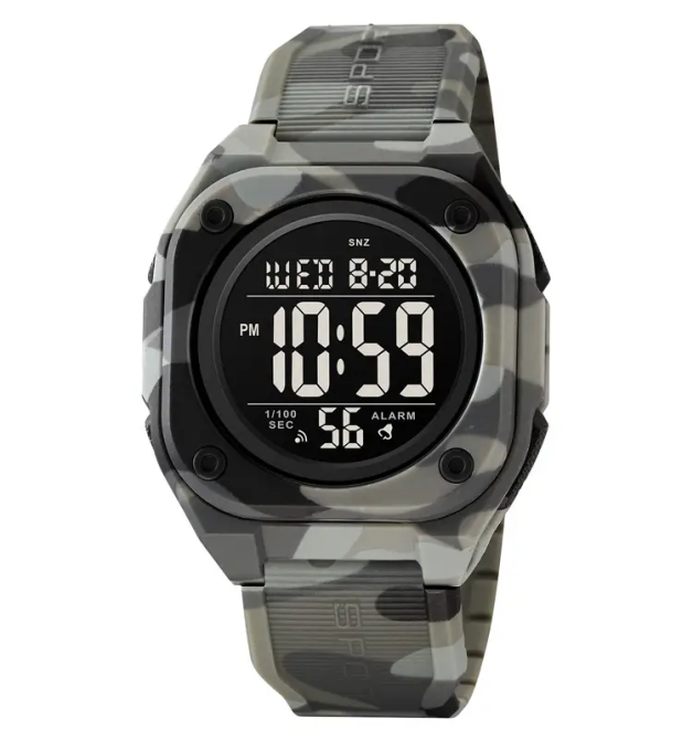 Годинник чоловічий наручний спортивний Skmei 2160 (Сірий камуфляж) Київ - фото 1