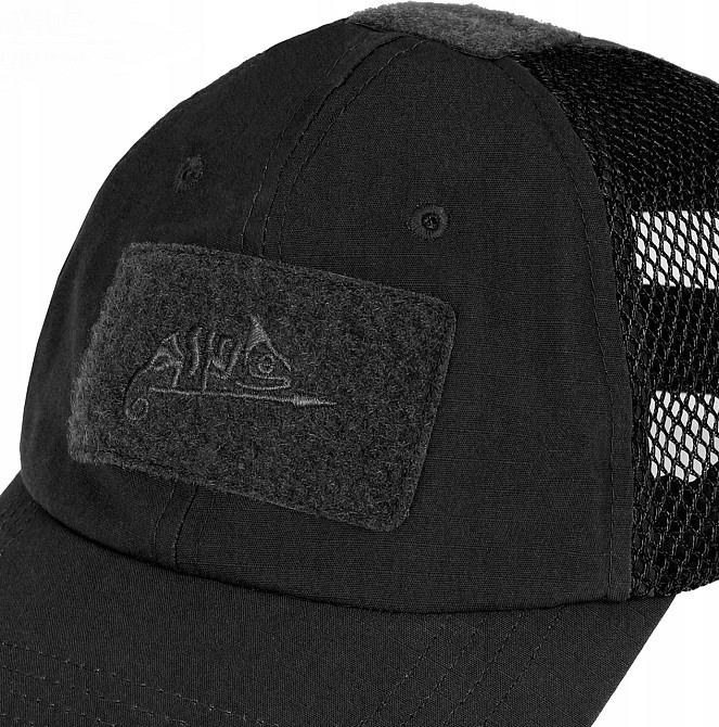 Тактична Бейсболка із сіткою Helikon-Tex "PoliCotton Ripstop" (CZ-BBV-PR-01) Black Нововолинськ - фото 6