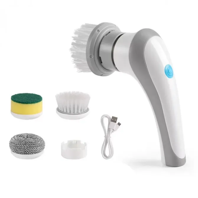 Аккумуляторная щетка для мытья со сменными насадками Electric Cleaning Brush Киев - изображение 1