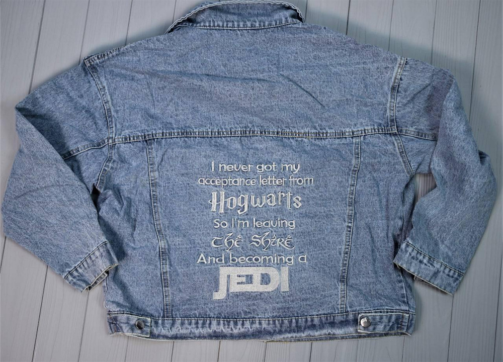 Джинсовая куртка женская оверсайз с вышивкой р 42-46 Харьков - изображение 4