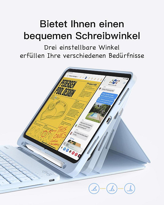 Чехол с клавиатурой для iPad Air 11-inch(M2) 2024/ iPad Air 5 2022/Air 4 2020 10.9/iPad 4-го покол. 10.9 / iPad Pro 11 2018 Днепр - изображение 8