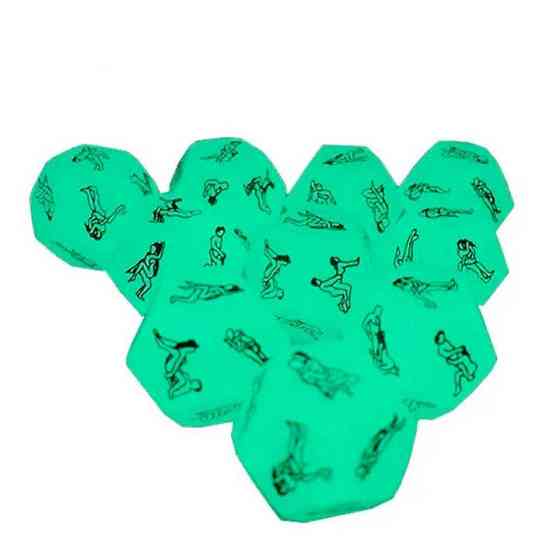 Романтическая игра неоновый двенадцатигранный кубик 