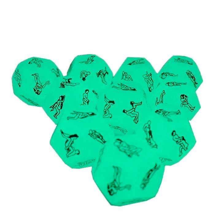 Романтическая игра неоновый двенадцатигранный кубик 