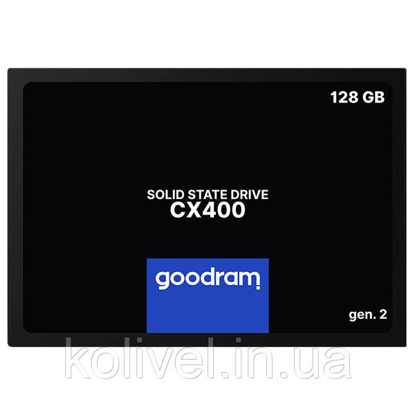 SSD 128GB GoodRAM CX400 2.5" SATA 6 Gb/sec 3D NAND Flash (SSDPR-CX400-128-G2) Київ - фото 1