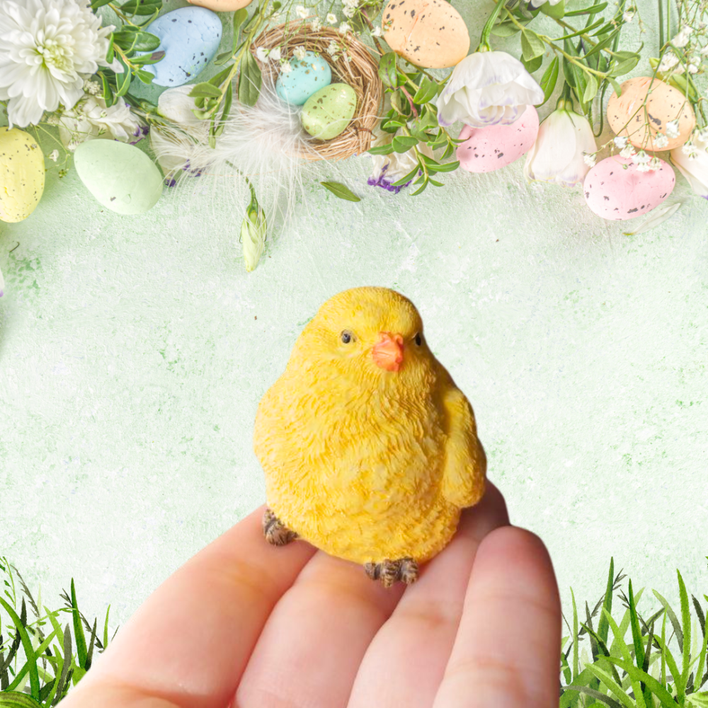 Пасхальный декор фигурка Цыпленок 4.5 х 3.8 х 2.5 см из полистоуна. Пасхальный подарок. Курча В Одесса - изображение 1