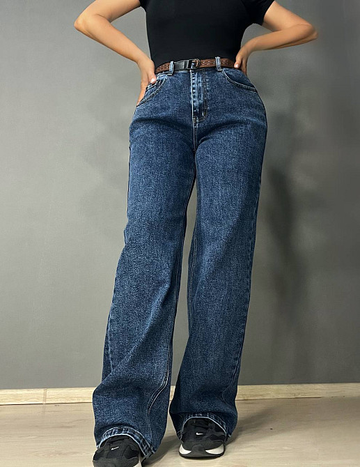 Джинсы женские Vanver 8230 палаццо широкие с ремнем синие, синий, 30, 30, 81 см, 105 см Киев - изображение 10
