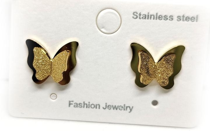 Серьги женские маленькие Бабочки Киев - изображение 1