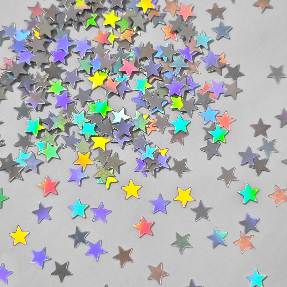 Конфетти Звезды для праздника жесткий 15 г 10 мм перламутровый Киев - изображение 4