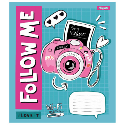 Зошит 1 вересня Follow me А5 24 аркушів клітинка (767276) Вінниця - фото 2