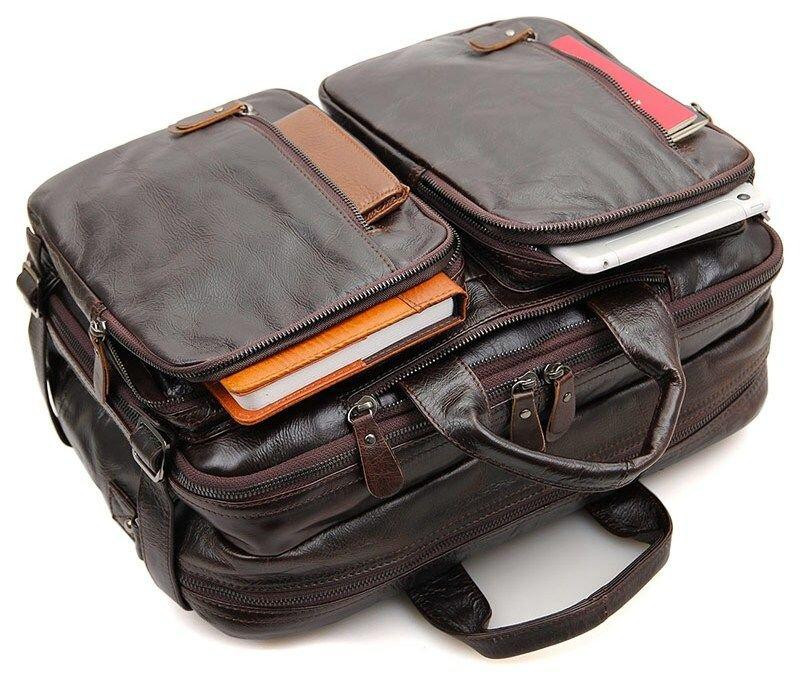 Сумка чоловіча трансформер Коричнева (Vintage) Київ - фото 19