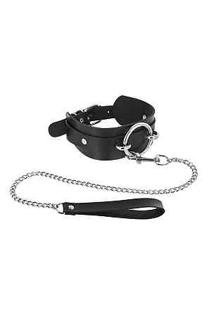 Ошейник с большим кольцом и с поводком Fetish Tentation Ring and Leash Sex Aura Киев