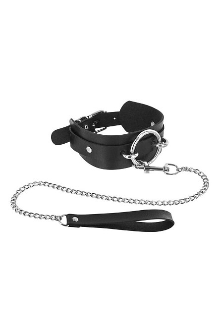 Ошейник с большим кольцом и с поводком Fetish Tentation Ring and Leash Sex Aura Киев - изображение 2