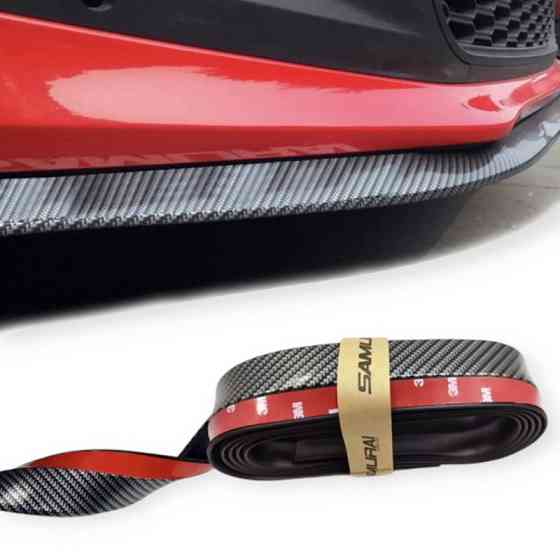 Молдинг бампера "спідниця" 250х5 см 3м скотч карбон Samurai Мукачево