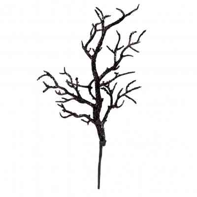 Декоративна гілка YES! Fun Корал 41 см, чорна, гліттер (974309) Вінниця