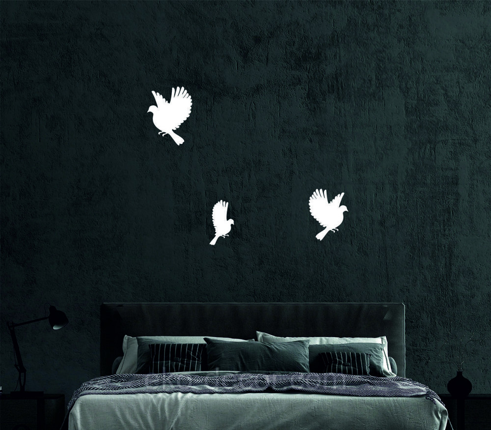 Декоративное настенное Панно «Птичка» Декор на стену(цена за 1шт) 20*15 см, Белый Киев - изображение 5