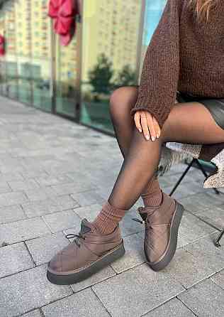 ITTS Угги жіночі ITTS шоколадні плащівка з натуральним мехом висота подошви 4/5 см розмір 38 41 Коломыя