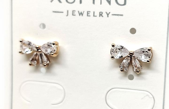 Серьги женские мини Бантики Киев - изображение 1