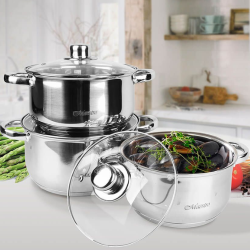 Набір каструль 6 предметів MR-2020-6M Maestro Житомир - изображение 3