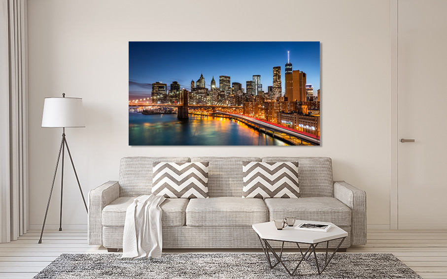 Картина полотно у вітальню / спальню  Міст в ночі   MLP_389 ( 60х30см ) Київ - фото 2