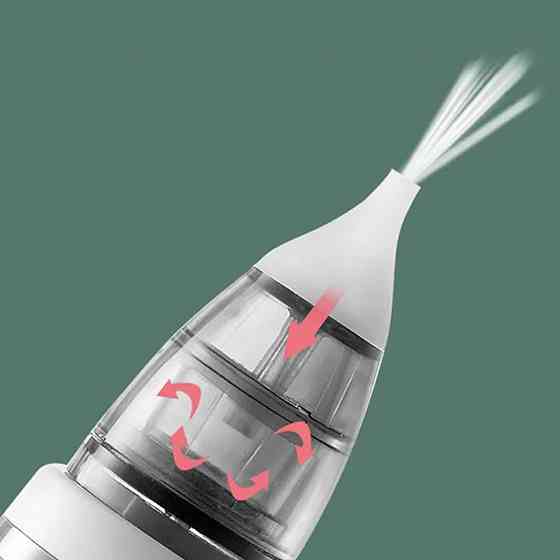 Дитячий акумуляторний аспіратор 2в1, + 3 насадки, BABY NOSE / Соплевідсмоктувач назальний Київ