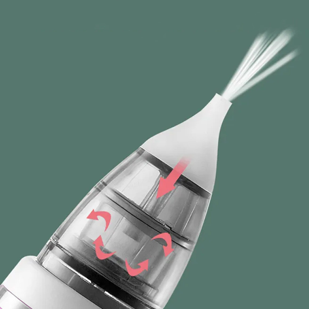 Дитячий акумуляторний аспіратор 2в1, + 3 насадки, BABY NOSE / Соплевідсмоктувач назальний Київ - фото 5