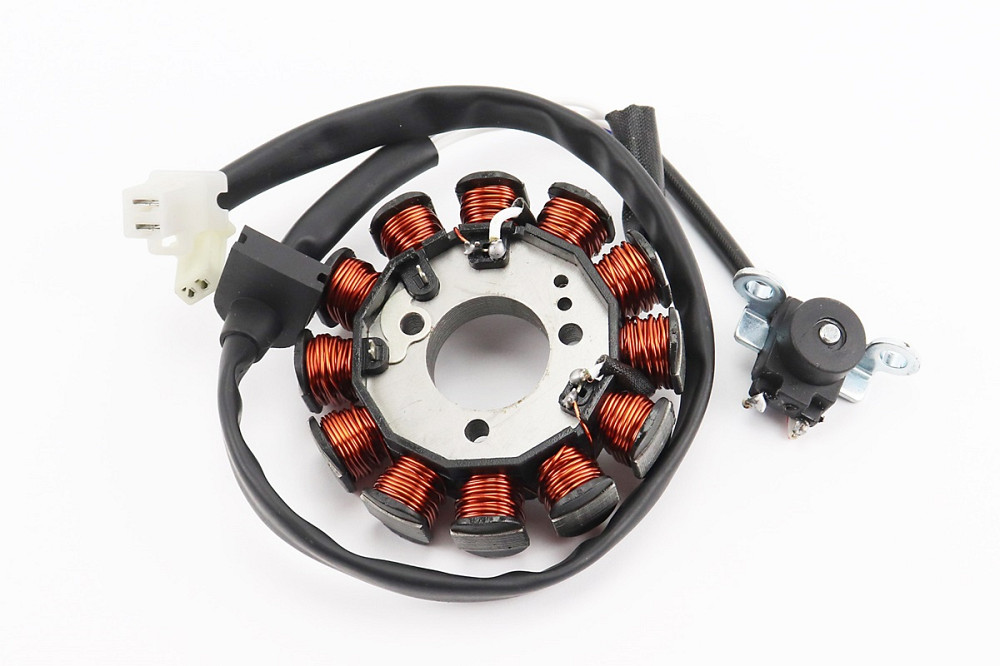 Статор магнето (генератора) Yamaha JOG SA-36J / 39J (12 котушок роз'єм "мама / мама 2 + 2") Київ - фото 2