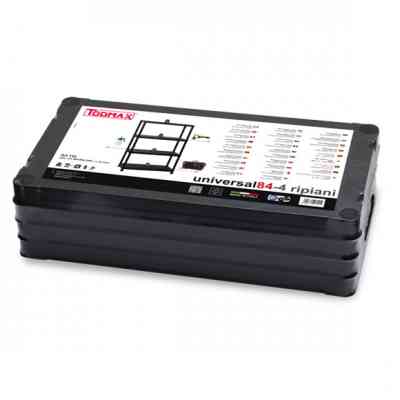 Стеллаж Toomax 4 полки cm. 80x40x138h black (5140) Вінниця